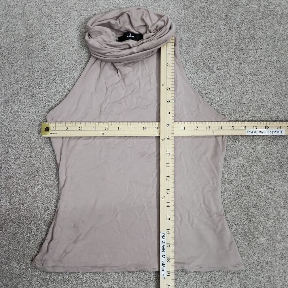 Lulus Sleeveless Turtleneck Racerback Top - Picture 6 of 10